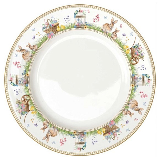 Блюдо сервировочное фарфоровое SPRING BLOOM, д. 26,5 см