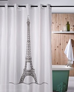 картинка Шторка для ванны Eiffel состав 100% полиэстер, размер: 180х200, Atenas Atenas магазин «Аура Дома»