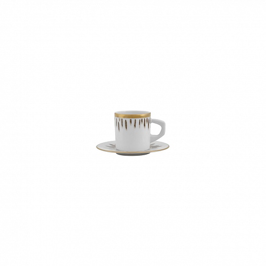 Чашка кофейная (90 мл) с блюдцем (11 см), фарфор, серия YORK