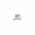 Чашка кофейная (90 мл) с блюдцем (11 см), фарфор, серия YORK