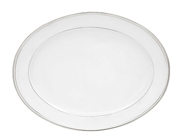 Блюдо овальное фарфоровое OLYMPUS PLATINE, размер: 39х30 см