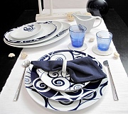 Набор столовой посуды обеденный, 41 предмет, фарфор, серия JAPAN PORCEL магазин «Аура Дома»