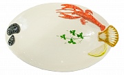 Блюдо овальное керамическое, "Лобстер", р. 32х23 см, цветное, Annaluma Aura Doma магазин «Аура Дома»