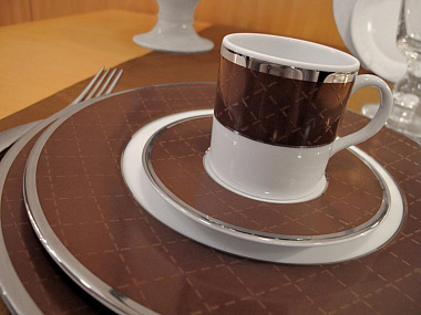 Набор посуды чайный, 15 предметов, фарфор, серия ETHEREAL CHOCOLAT