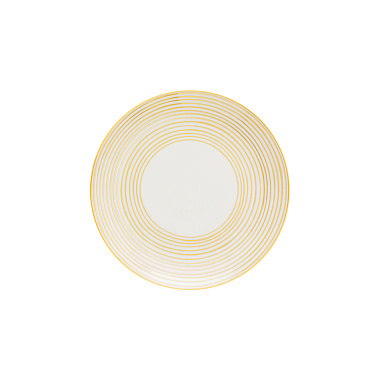 Блюдо круглое фарфоровое COUPE GOLDEN ORBIT, д. 21 см