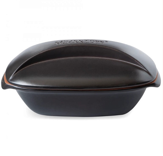 Емкость для запекания с крышкой CULINARIO размер 22,0 x 13,7 x 36,5 cm цвет черный примерно на 4 человек