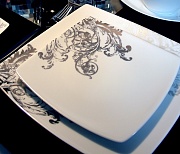 Набор столовой посуды обеденный, 41 предмет, фарфор, серия BARROCO PORCEL  магазин «Аура Дома»