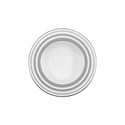 Тарелка суповая, 22 см, фарфор, серия SILVER STRIPES PORCEL магазин «Аура Дома»