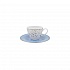 Чашка чайная фарфоровая BALLET SILVER RAIN, объем 260 мл
