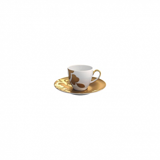 Чашка кофейная (100 мл) с блюдцем (13 см), фарфор, серия PARISIEN