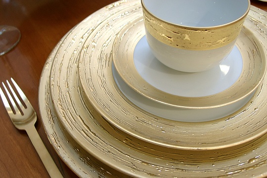 Набор посуды чайный, 15 предметов, фарфор, серия AURATUS OB