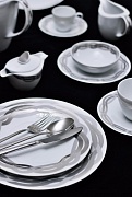 Набор столовой посуды обеденный, 41 предмет, фарфор, серия AFRODITE PORCEL  магазин «Аура Дома»
