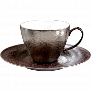 Чашка чайная (260 мл) с блюдцем (17 см), фарфор, серия ROYAL VELVET PORCEL магазин «Аура Дома»