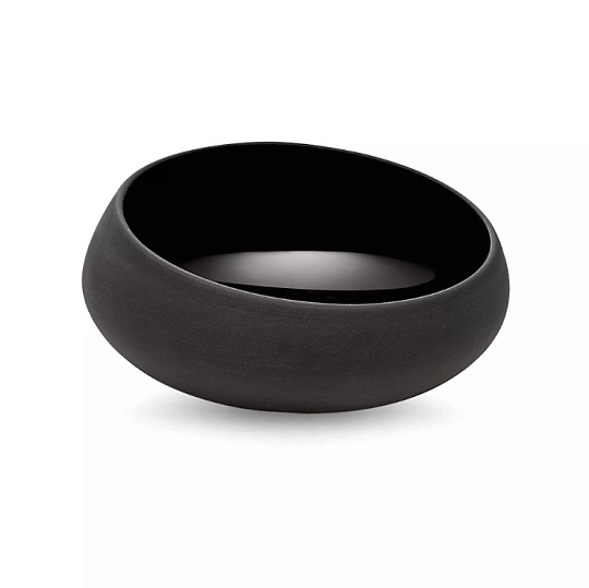Салатник скошенный  12  см , BAHIA ONYX /BLACK, фарфор