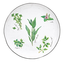 Тарелка десертная  фарфоровая HERBARIUM, д. 21 см