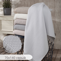 Полотенце махровое BERNINI, состав: 100% хлопок, размер: 70х140 см, цвет: серый