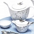 Набор посуды чайный, 15 предметов, фарфор, серия SILVER RAIN