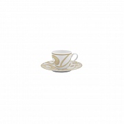 Блюдце кофейное, 13 см, фарфор, серия HEAVEN BLAND PORCEL  магазин «Аура Дома»