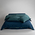 Комплект постельного белья DRESS BLUE-DARK GREEN, состав: 100% хлопок, размер: евро