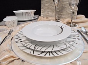 Набор столовой посуды обеденный, 41 предмет, фарфор, серия LIFE PORCEL  магазин «Аура Дома»