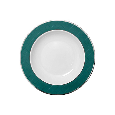 Блюдо глубокое, 27 см, фарфор, серия ETHEREAL ULTRAMARINE GREEN