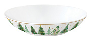 Блюдо глубокое фарфоровое FESTIVE TREES, д. 20,5 см  магазин «Аура Дома»