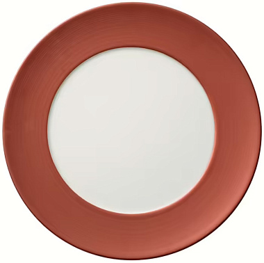 Тарелка сервировочкая 32 см Manufacture Glow 32 cm, Premium Porcelain, Медная/белая, Villeroy & Boch