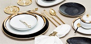 Набор столовой посуды обеденный, 41 предмет, фарфор, серия SATURN PORCEL магазин «Аура Дома»