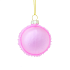 Игрушка новогодняя стеклянная  "Макарунс pink"  диаметр 5,7 см, высота 7,3 см