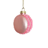 Игрушка новогодняя стеклянная  "Макарунс pink"  диаметр 5,7 см, высота 7,3 см