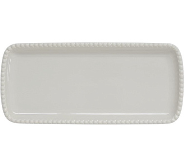 Блюдо сервировочное фарфоровое TIFFANY GREY, размер: 36x16 см