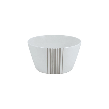 Салатник, 20 см, фарфор, серия SILVER STRIPES