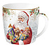 Кружка фарфоровая SANTA IS COMING, объем 350 мл в подарочной упаковке