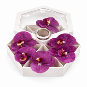 Набор колец для салфеток, 6 штук, ФИОЛЕТОВЫЕ  магазин «Аура Дома»