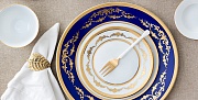 Набор столовой посуды обеденный, 41 предмет, фарфор, серия Imperio Gold PORCEL магазин «Аура Дома»