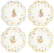 Набор тарелок фарфоровых TRES JOLIE (4 шт), д. 21 см в подарочной упаковке  магазин «Аура Дома»