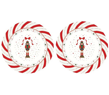Набор подставок декоративных на стол NUTCRACKER TWIST (2 шт), д. 34,5 см