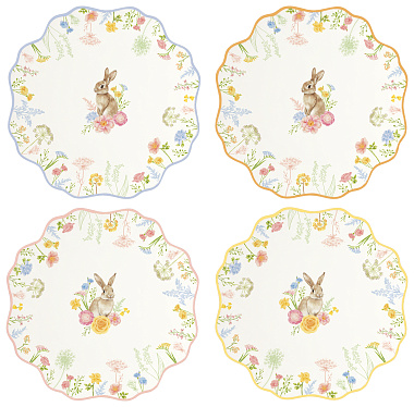 Набор тарелок фарфоровых TRES JOLIE (4 шт), д. 21 см в подарочной упаковке