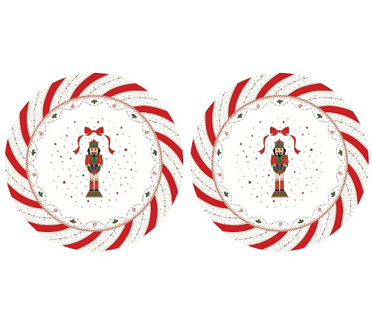 Набор подставок декоративных на стол NUTCRACKER TWIST (2 шт), д. 34,5 см