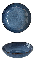 Тарелка суповая  керамическая GENESIS BLUE, д. 21 см