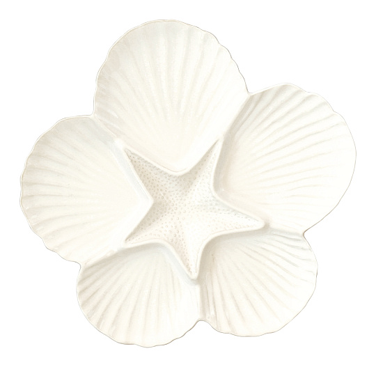 Блюдо сервировочное фарфоровое COQUILLAGES, д. 32,5 см