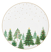 Тарелка закусочная фарфоровое FESTIVE TREES, д. 27 см  магазин «Аура Дома»