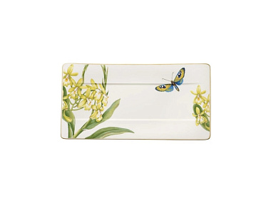 Блюдо сервировочное фарфоровое Amazonia, размер: 35x18 см