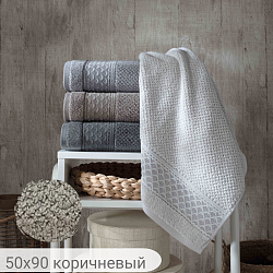 Полотенце махровое PRAG, состав: 100% хлопок, размер: 50х90 см, цвет: коричневый
