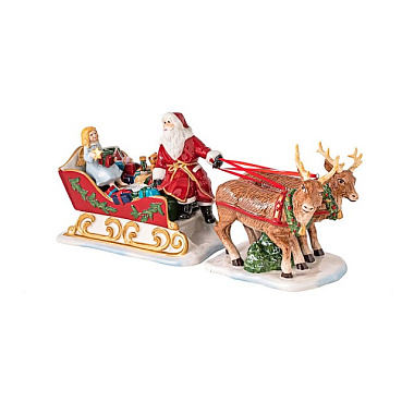 Рождественские игрушки-сани Villeroy & Boch «Ностальгия» — с чайной свечой 36x14x17 см 36x14x17cm