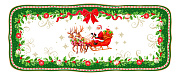 Блюдо сервировочное фарфоровое CHRISTMAS HERITAGE, размер: 36x15 см в подарочной упаковке  магазин «Аура Дома»