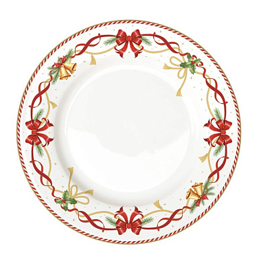 Тарелка закусочная фарфоровая CHRISTMAS TALE, д. 26,5 см