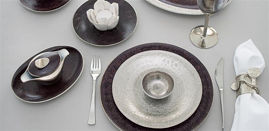 Набор столовой посуды обеденный, 41 предмет, фарфор, серия ROYAL VELVET