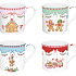 Набор кружек фарфоровых SWEET CHRISTMAS (4 шт), объем 300 мл в подарочной упаковке