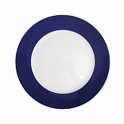 Тарелка сервировочная, синяя, 31 см, фарфор, серия DOM PURE COBALT, фарфор PORCEL  магазин «Аура Дома»